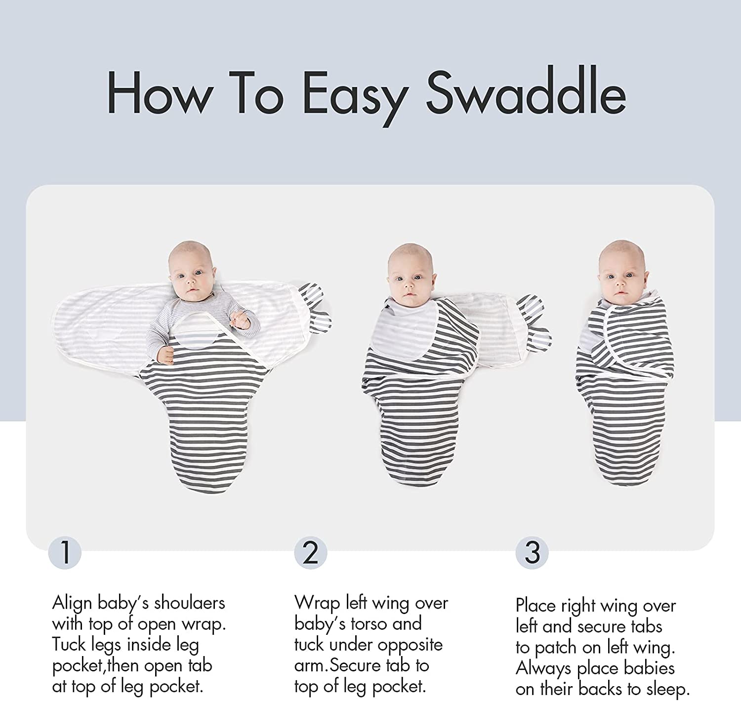 Swaddles (Stripes Pattern)